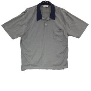 Brooks Brothers Polo Mens Extra Large Navy White Nautical Striped Casual Shirt